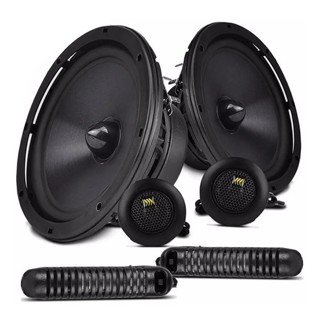 Kit Duas Vias 6 Polegadas Bravox 190w Rms Cs60bk Crossover E Tweeter Alto Falante Boca em Oferta na Shopee