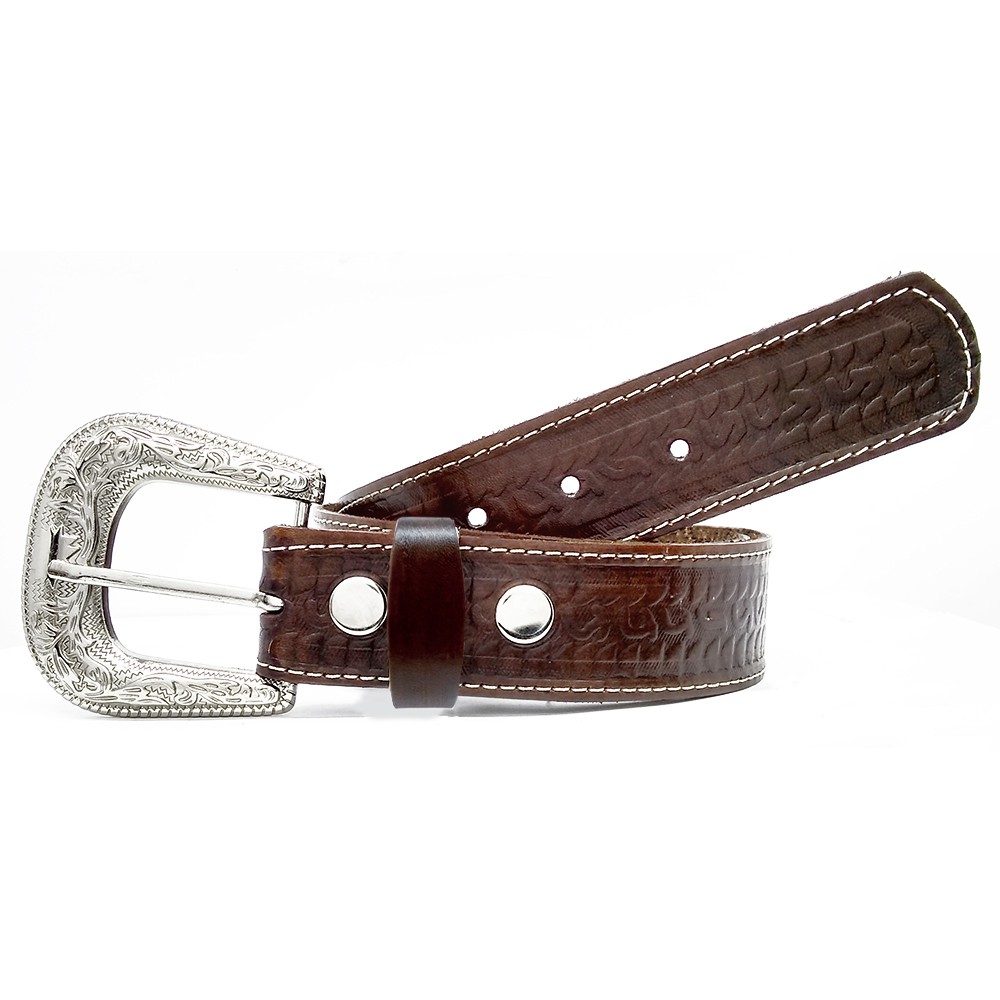 Cinto Couro Legitimo Country + Fivela Tradicional CV em Oferta na Shopee