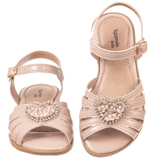 sandalia infantil menina Batizado casamento festa barato coração 10 em Oferta na Shopee