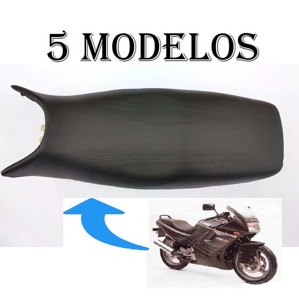 Capa do Banco No Modelo Original / Antiderrapante / Vermelho / Fibra de Carbono - Honda Cbr 450 Sr - De 89 a 95