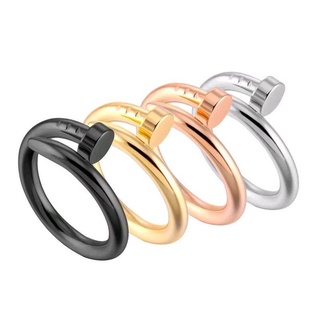 anel modelo prego, aço inoxidável anel Virgínia estilo Cartier no brasil banhado