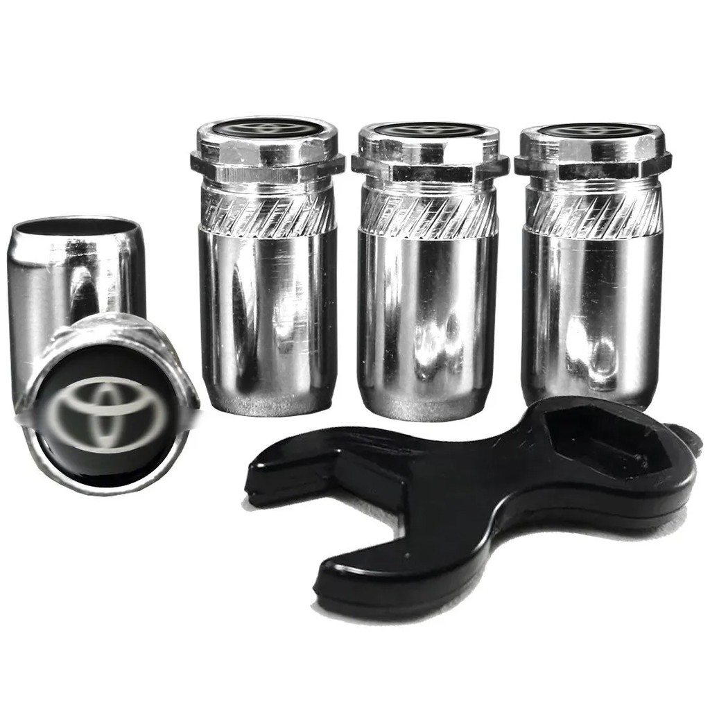 Kit Bico Tampa Válvula Pneu Corolla Yaris Hilux Sw4 Etios