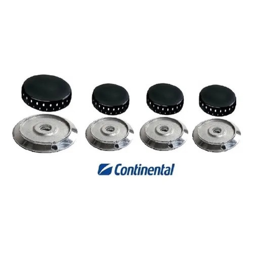 Kit Espalhador + Bacia Peça Fogão Continental Novita 4 Bocas 1 Grande 3 Pequenos