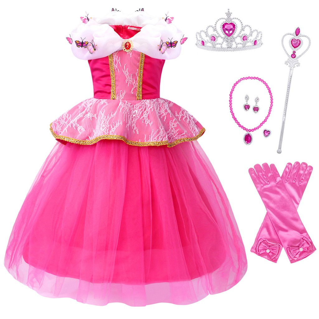 vestido da aurora infantil