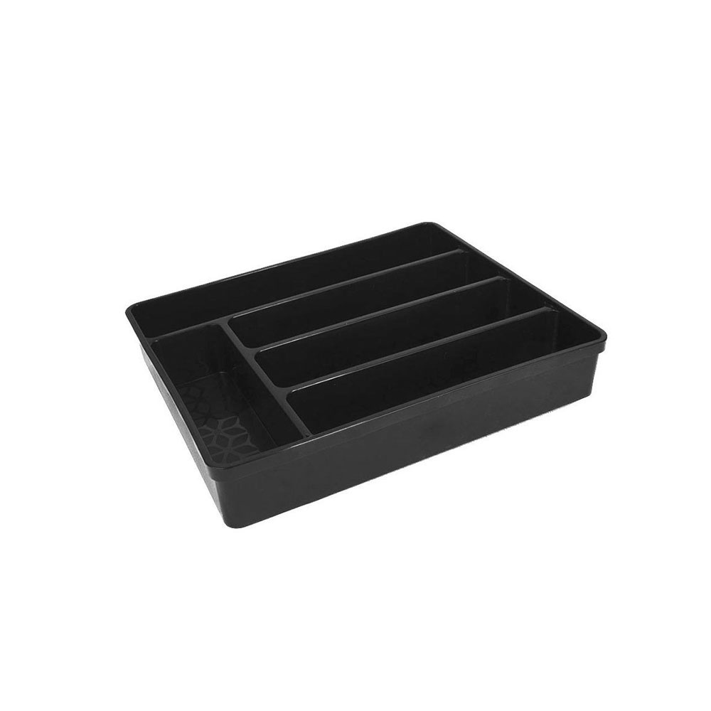 Porta Talheres Organizador de Gaveta Separador Preto 1un em Oferta na Shopee