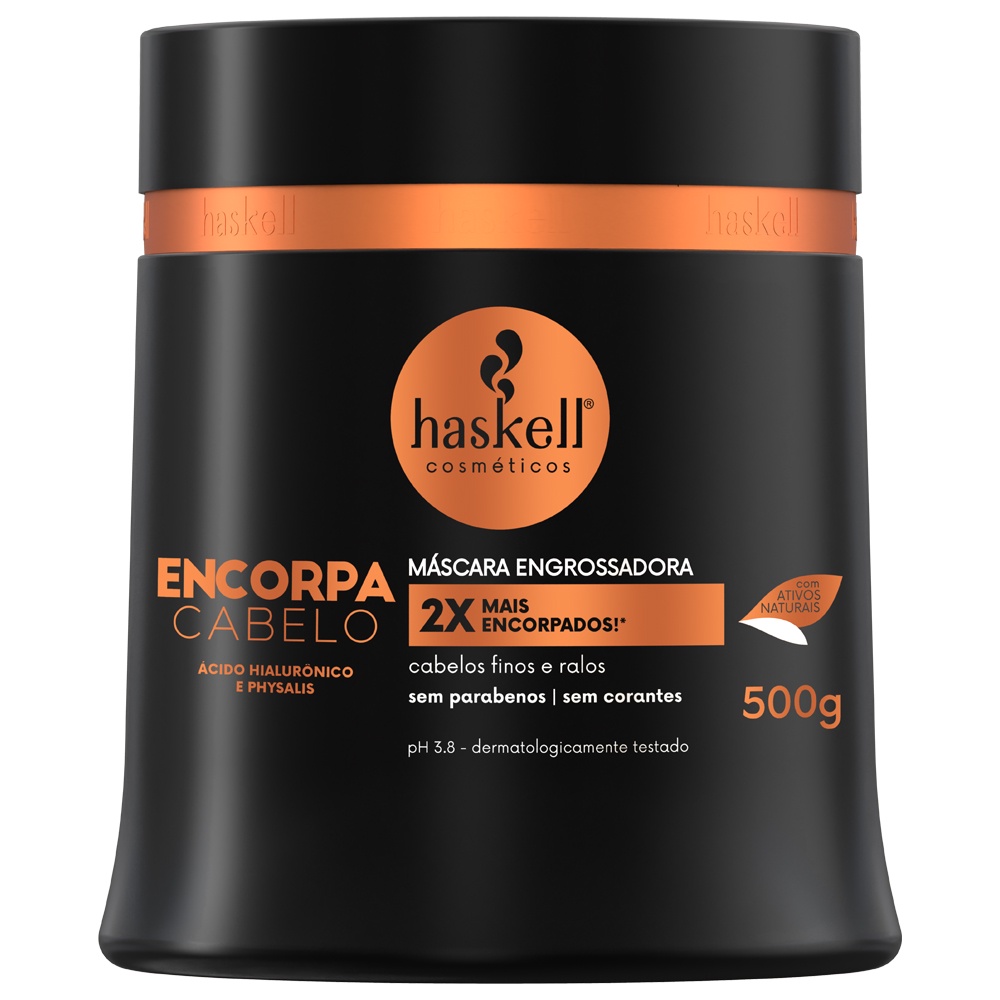 Haskell Máscara Encorpa Engrossador de Cabelo 500g em Oferta na Shopee