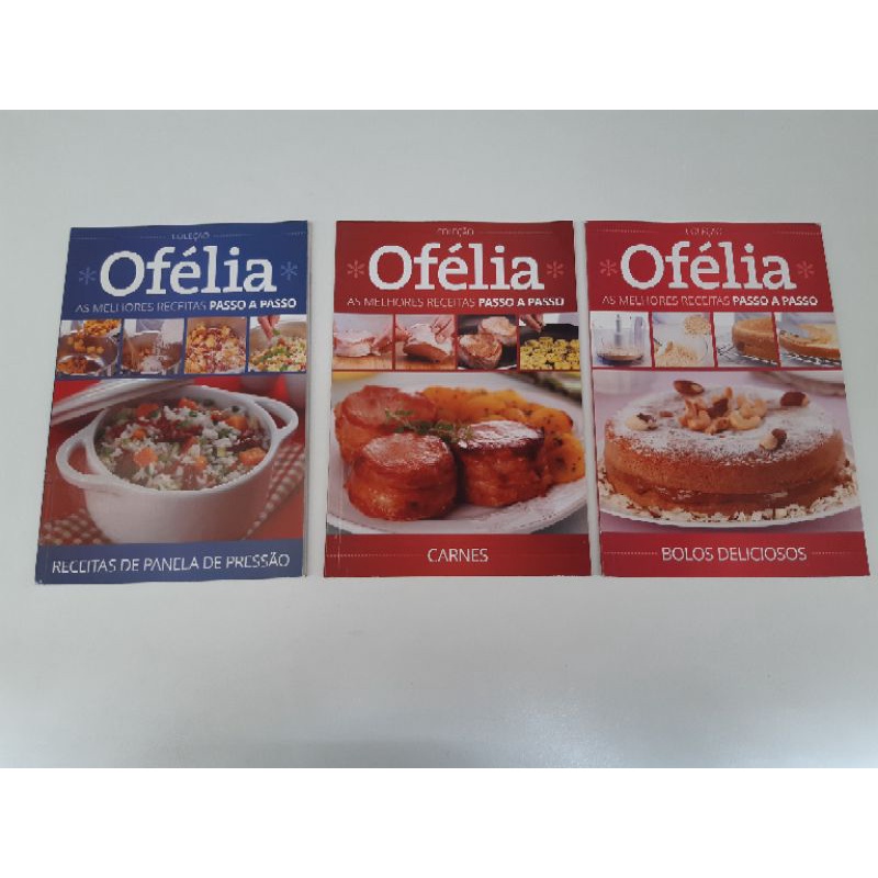 Livro Coleção Ofélia as melhores receitas passo a passo O157