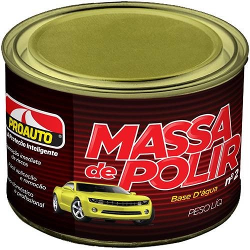 Cera de Polir N° 2 Proauto 500g Massa a Base d'Água para Carros