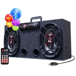 Caixa Som Bluetooth Usb Bravox 6x9 + Modulo Taramps Tl 500 ou Stetsom Ir160