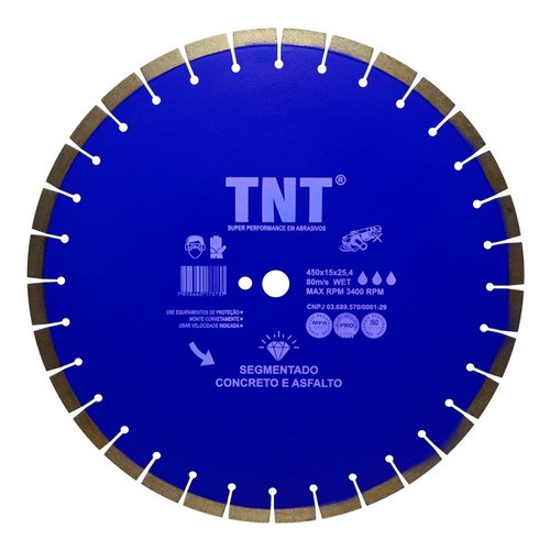 Disco Serra Cortar Piso/asfalto 450mm P/ Cortador Clipper em Oferta na Shopee