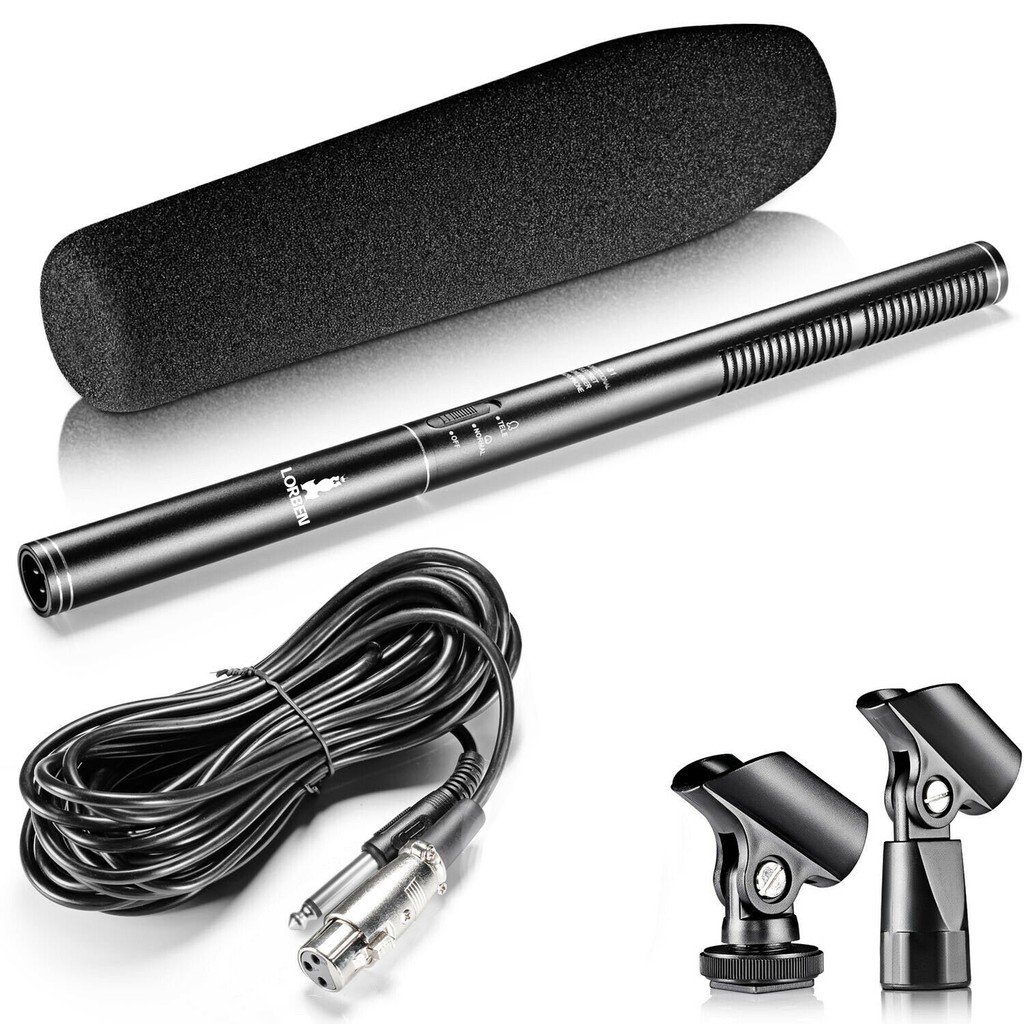 Microfone HT-81 Shotgun Super Unidirecional Ultra-cardióide Lorben