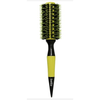 Escova De Cabelo Belliz 481 Profissional Madeira e Cerâmica Premium Color 27mm
