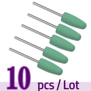 Cortador Para Manicure Moagem De Borracha De Silicone Cerâmica Burr Polimento De Arte Do Prego Buffer Arquivos Máquina Elétrica Broca