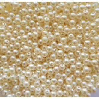 300aprox. Perolas 6mm Cor Perola , Perolas falsas para Artesanato decoração