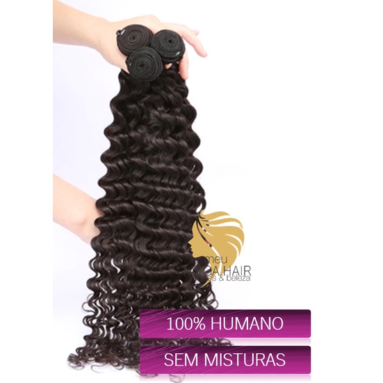 Cabelo Humano Cacheado 50 Centímetros 100 Gramas Na Tela 3a | Shopee Brasil