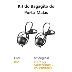 Par de Corda Tirante do Tampão Bagagito Porta Mala Volkswagem Parati Gol Fox Polo