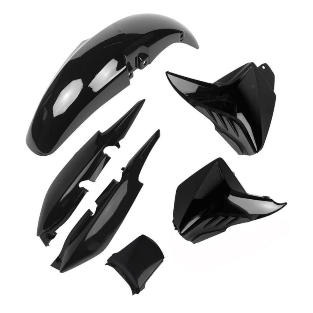 Kit Carenagem plástico Fan 125 2009 a 2013 Tampa Lateral + Para-lama Dianteiro + Rabeta