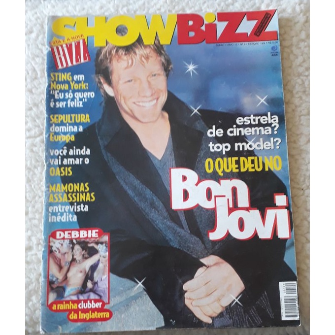 Revista Show Bizz Edição 129 Ano 12 Número 4 Abril/ 1996 Bon Jovi