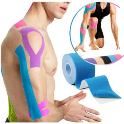 Bandagem Elástica 5cm X 5m - Fita Kinesio Tape Fisioterapia Ortopedia