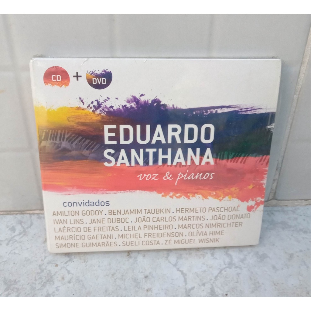 CD + DVD Eduardo Santhana - Voz e Pianos - com Hermeto Paschoal João Donato Sueli Costa - Lacrado