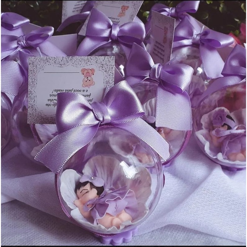 Lembrancinha Cha De Revelacao Cha De Bebe Bebe Na Bola Shopee Brasil