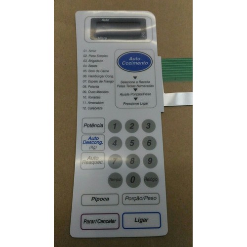 Membrana Teclado  Forno Microondas Panasonic Nn6556 nn 6556