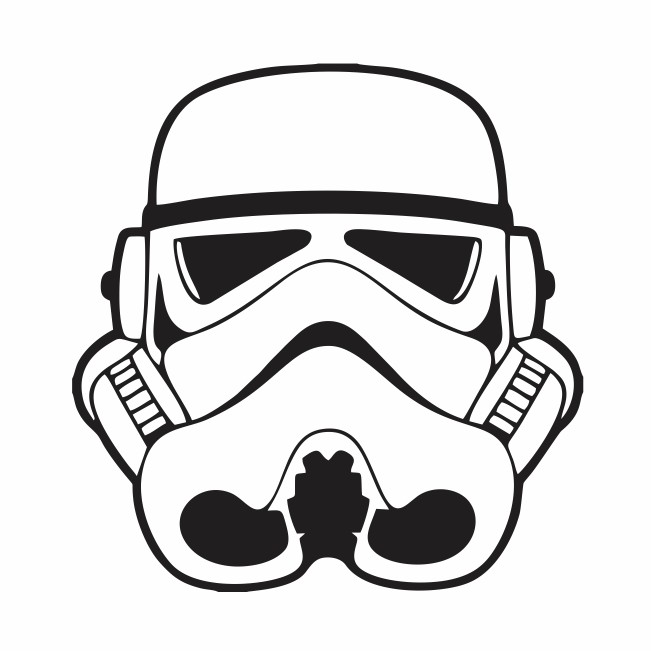 Adesivo Recorte Stormtroopers Star Wars 11cm x 10cm Guerra Nas Estrelas Geek Decoração Notebook Macbook