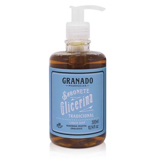 Sabonete de glicerina Granado Liquido 300mL tradicional perfume suave vegetal