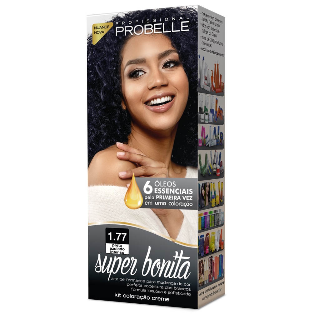 Coloração Super Bonita 50g - 1.77 Preto Azulado Intenso