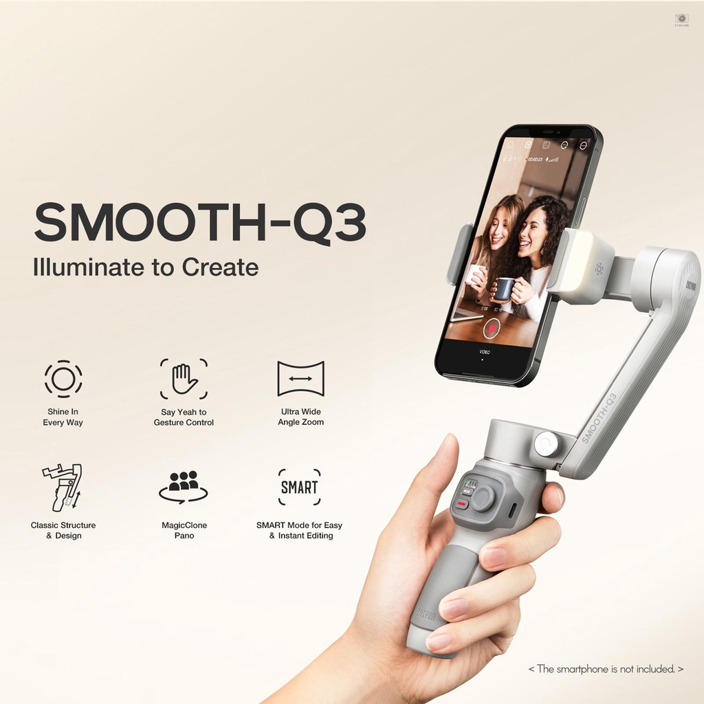 ZHIYUN SMOOTH-Q3 Estabilizador De Gimbal Portátil De 3 Eixos Vlog M -  Escorrega o Preço