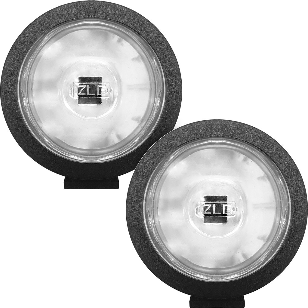 Par Farol Auxiliar Milha Carreta Carretinha Mini Redondo Cristal