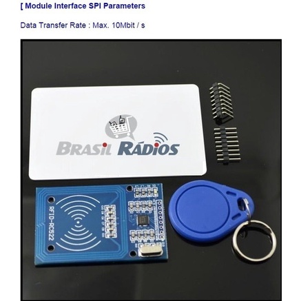 Sensor Módulo Leitor Rfid Rc522 13.56 Mhz Arduino