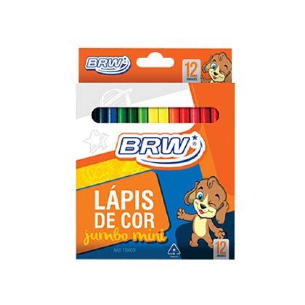 Lapis De Cor Jumbo Brw Pequeno 2 Caixas Shopee Brasil 0001