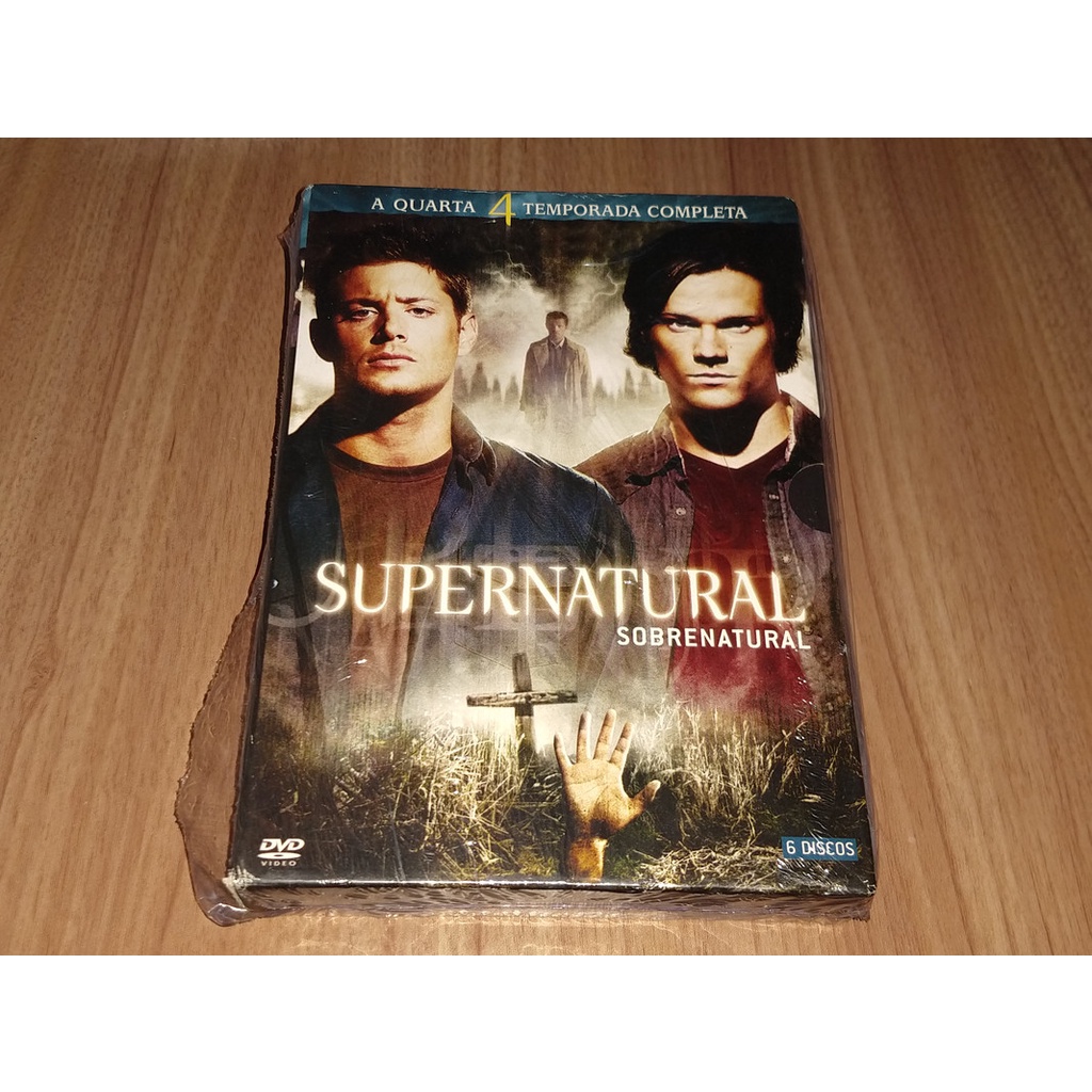 Box DVD Lacrado Supernatural Sobrenatural 4 Quarta Temporada | 6 Discos - 4a