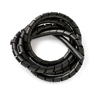 Organizador De Fios E Cabos Preto 10Mm 1 Metro Daneva