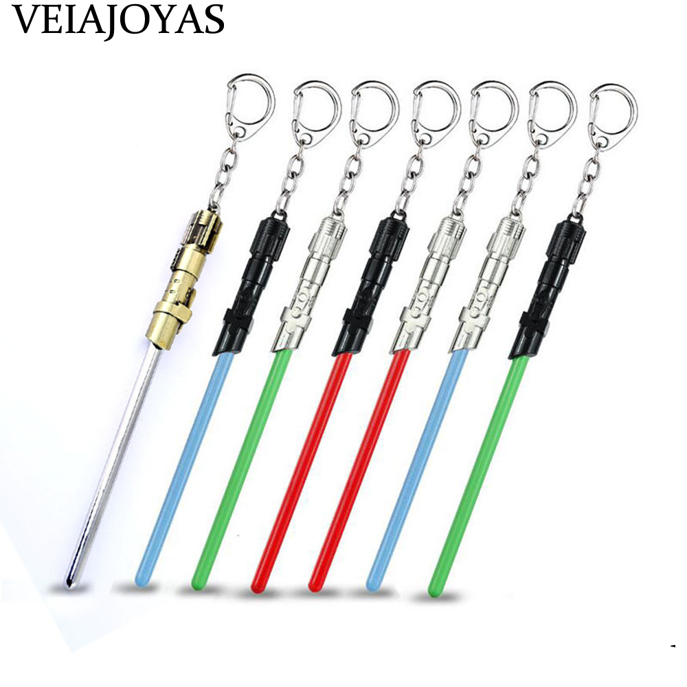 Chaveiro Star Wars Saber De Luz Mestre Yoda Espada Liga Anéis Chave Cosplay Acessórios Da Moda Jóias Presente