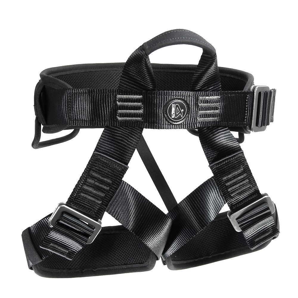 Cadeirinha BASIC CONFORT TATICA Ajuste Rapido Preta Rapel Escalada ALPIMONTE