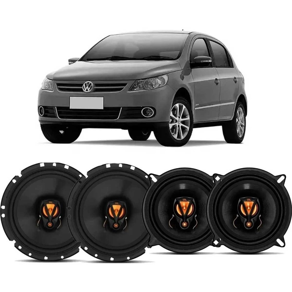 Kit 4 Alto Falante Jbl Original Gol 4 Portas G5 G6 G7 + Aros