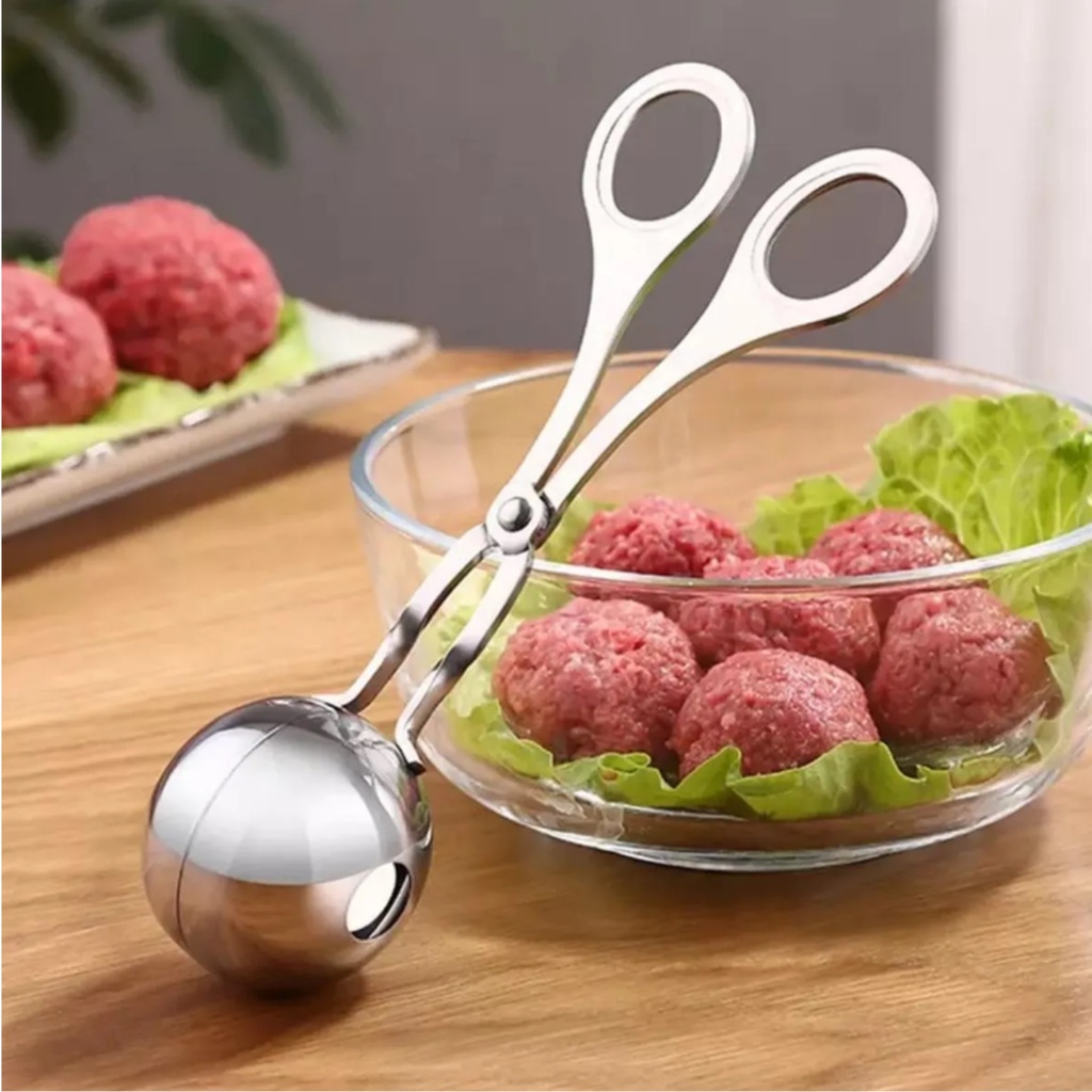 Molde Culinário Para Fazer Bolinhos de Almondegas Tipo Pinça de Aço Inoxidável - Clink em Oferta na Shopee