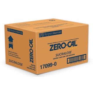 Adoçante Zero Cal Sucralose com 1000 Sachês