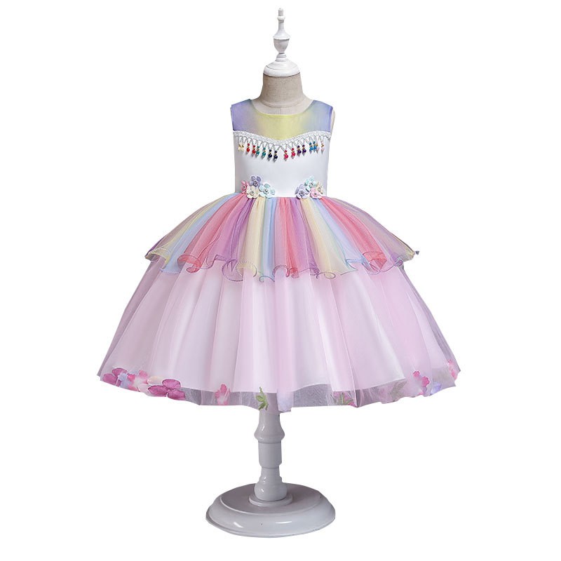 vestido de unicórnio infantil