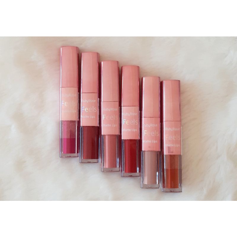 Batom Matte Em Feels Ruby Rose Shopee Brasil