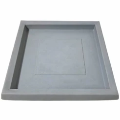 Prato Quadrado De Polietileno Para Vasos De Plantas 25cm