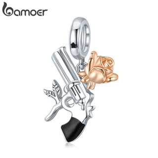 Bamoer 100% Prata 925 Pingente Estilo Gótico Fit Charme Pulseiras Jóias Fazendo Acessórios De Moda Bsc470 em Oferta na Shopee