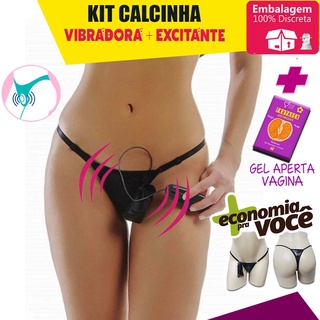 Kit Sex Shop Calcinha Vibratória Com Gel Excitante Ponto G - Jeito Sexy Shop Produtos