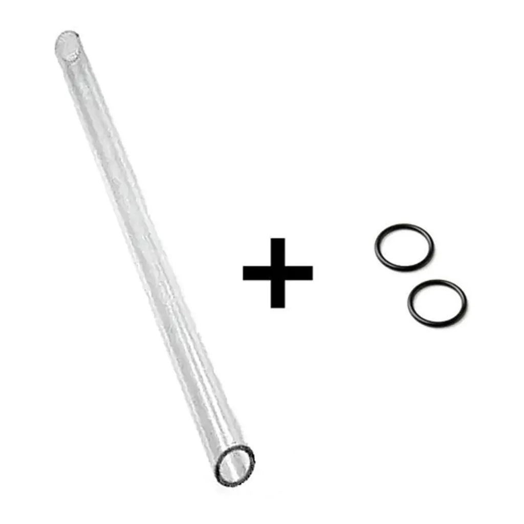 Tubo de Vidro P/ Cafeteiras - 40CM + 2 orings em Oferta na Shopee