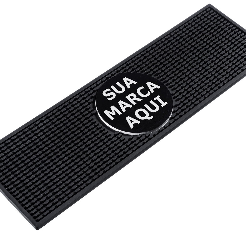 Bar Mat 50X15 cm Personalizado Emborrachado Descanso de Copos Acabamento Premium Porta Copo - Lootus