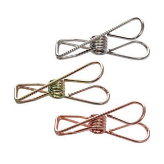 Kit 12 Prendedores Por Embalagem Pregadores De Metal 6x1,4x2,7cm Clink