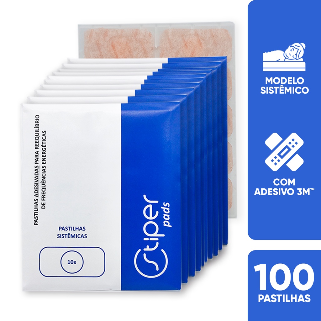 Stiper Pads - Pastilhas Sistemicas Adesivadas (100 un) em Oferta na Shopee