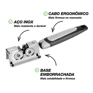 Amolador De Faca E Tesoura De Metal - Promocao Afiador - Excelente Qualidade - Inox em Oferta na Shopee